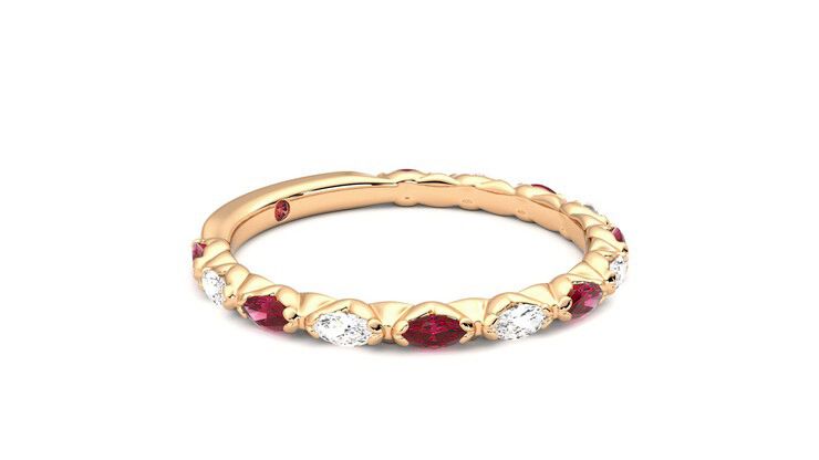 Taylor & Hart Laurel Wedding Ring 360 degree image 7