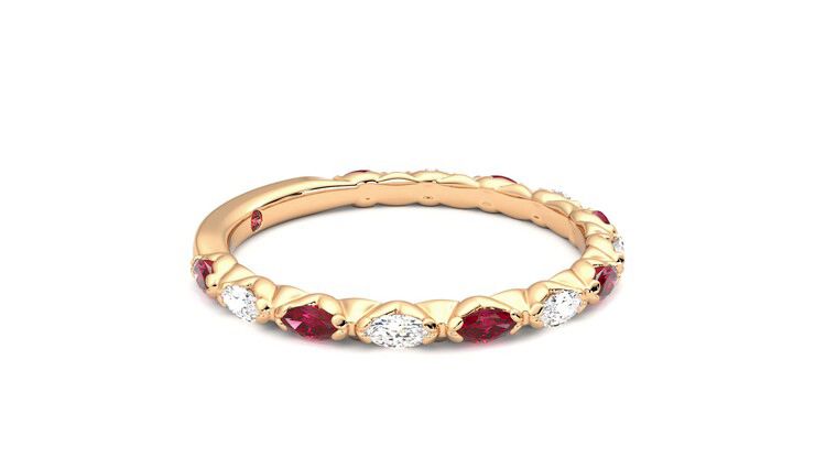 Taylor & Hart Laurel Wedding Ring 360 degree image 8