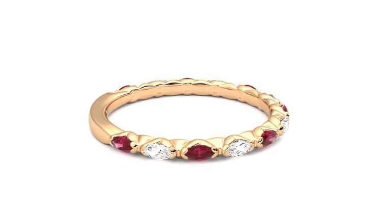 Taylor & Hart Laurel Wedding Ring 360 degree image 10