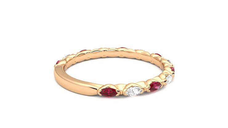 Taylor & Hart Laurel Wedding Ring 360 degree image 12