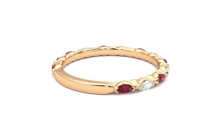 Taylor & Hart Laurel Wedding Ring 360 degree image 13