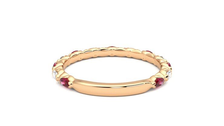Taylor & Hart Laurel Wedding Ring 360 degree image 15
