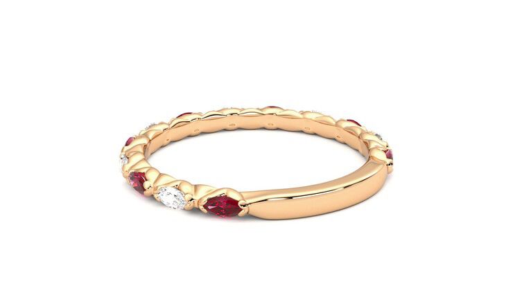Taylor & Hart Laurel Wedding Ring 360 degree image 17