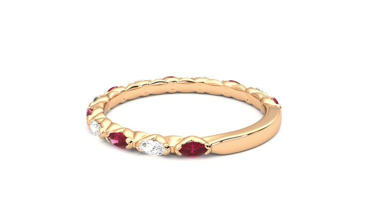 Taylor & Hart Laurel Wedding Ring 360 degree image 18