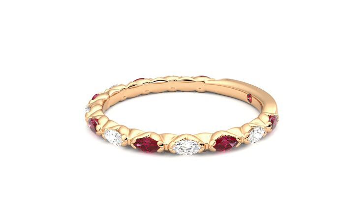 Taylor & Hart Laurel Wedding Ring 360 degree image 22