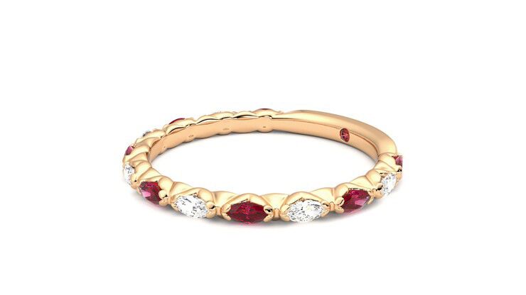 Taylor & Hart Laurel Wedding Ring 360 degree image 23