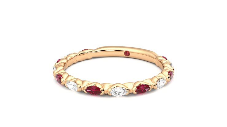 Taylor & Hart Laurel Wedding Ring 360 degree image 26