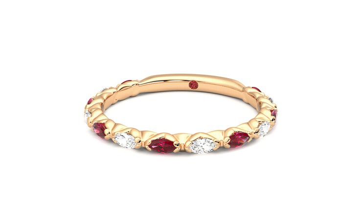 Taylor & Hart Laurel Wedding Ring 360 degree image 27