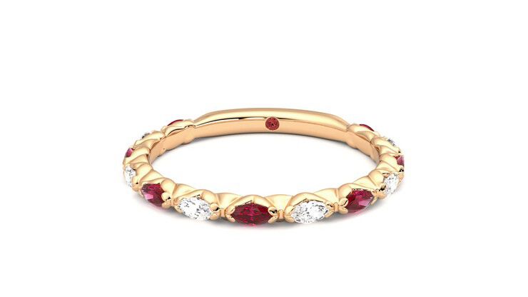 Taylor & Hart Laurel Wedding Ring 360 degree image 28