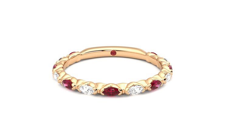 Taylor & Hart Laurel Wedding Ring 360 degree image 29