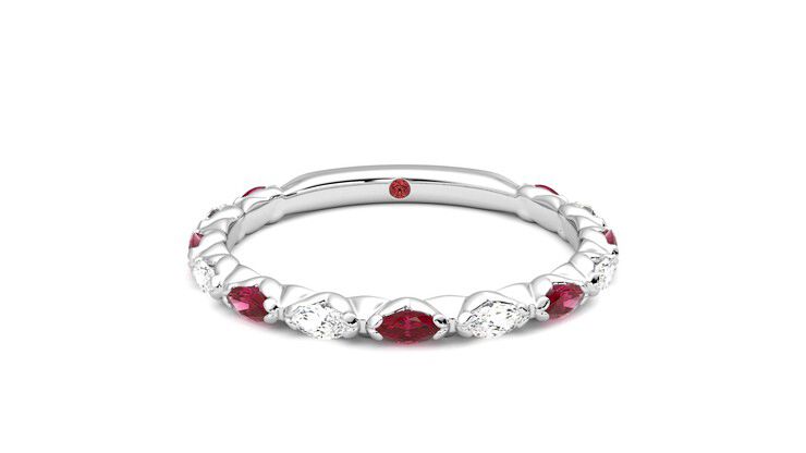 Taylor & Hart Laurel Wedding Ring 360 degree image 1