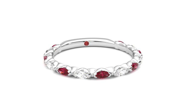 Taylor & Hart Laurel Wedding Ring 360 degree image 3