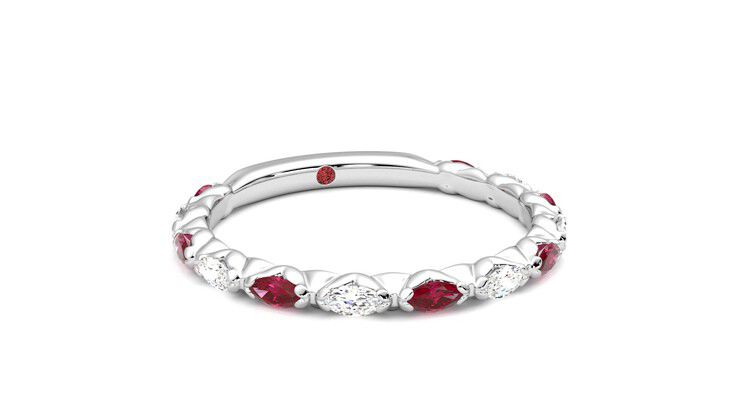 Taylor & Hart Laurel Wedding Ring 360 degree image 4