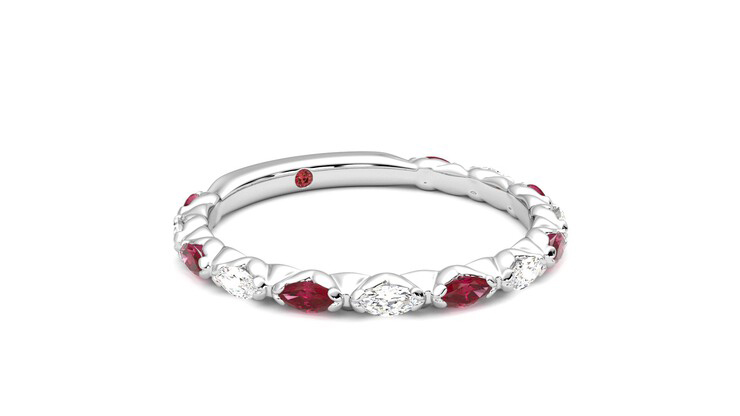 Taylor & Hart Laurel Wedding Ring 360 degree image 5
