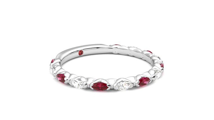 Taylor & Hart Laurel Wedding Ring 360 degree image 6