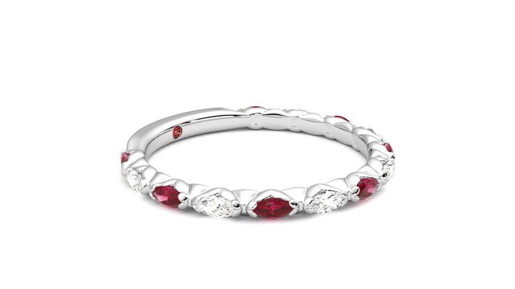Taylor & Hart Laurel Wedding Ring 360 degree image 7
