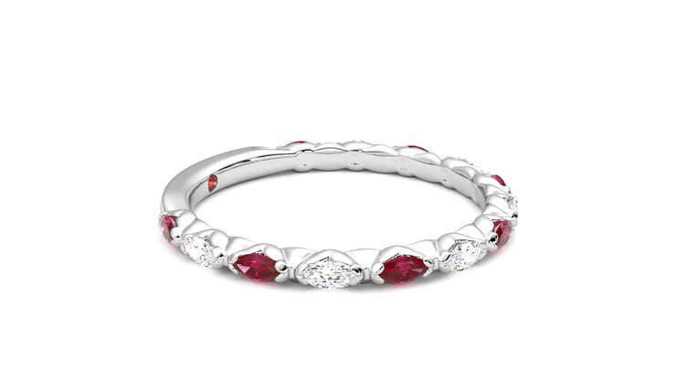 Taylor & Hart Laurel Wedding Ring 360 degree image 8