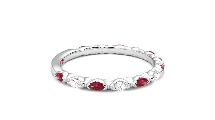 Taylor & Hart Laurel Wedding Ring 360 degree image 9