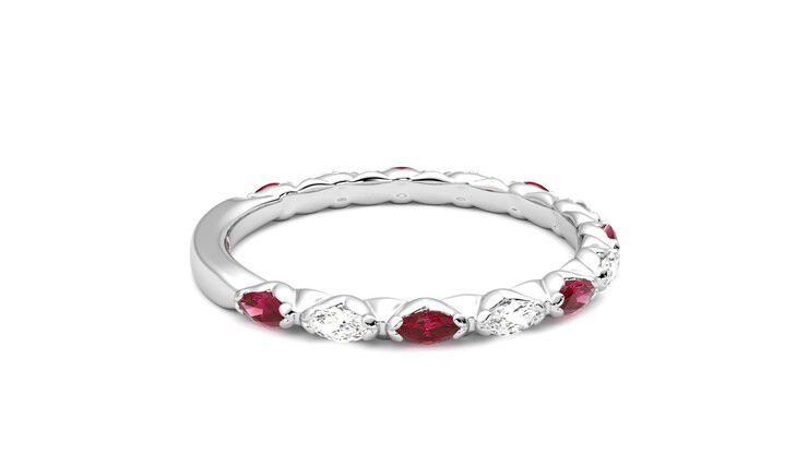 Taylor & Hart Laurel Wedding Ring 360 degree image 10