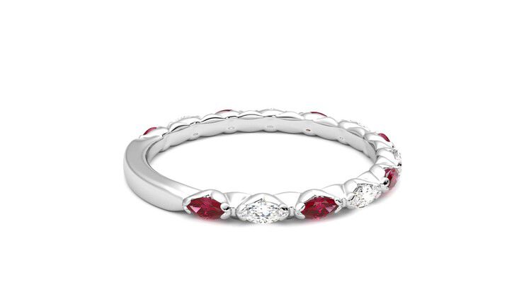 Taylor & Hart Laurel Wedding Ring 360 degree image 11