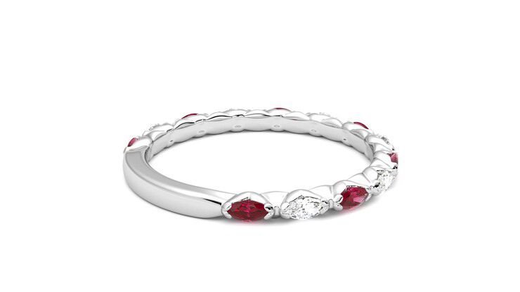 Taylor & Hart Laurel Wedding Ring 360 degree image 12