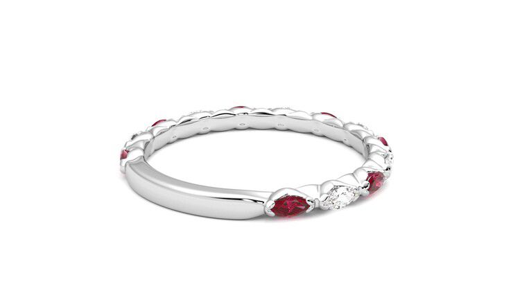 Taylor & Hart Laurel Wedding Ring 360 degree image 13
