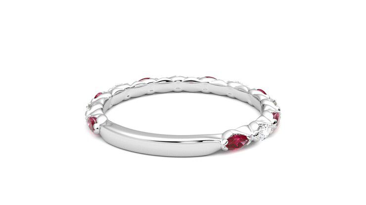 Taylor & Hart Laurel Wedding Ring 360 degree image 14