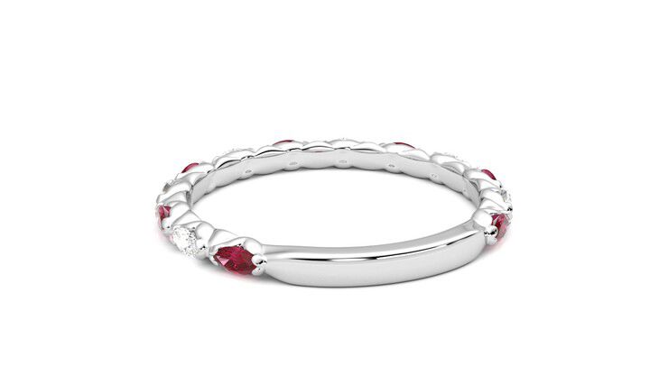 Taylor & Hart Laurel Wedding Ring 360 degree image 16