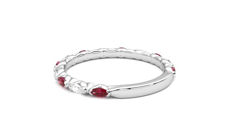 Taylor & Hart Laurel Wedding Ring 360 degree image 17