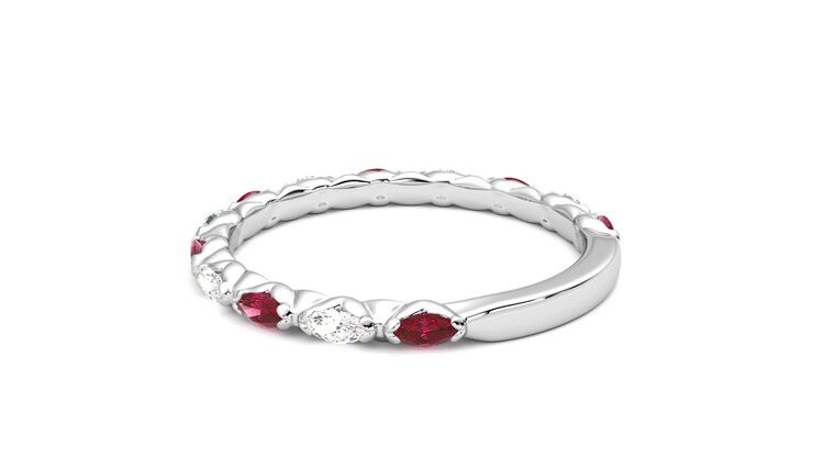 Taylor & Hart Laurel Wedding Ring 360 degree image 18