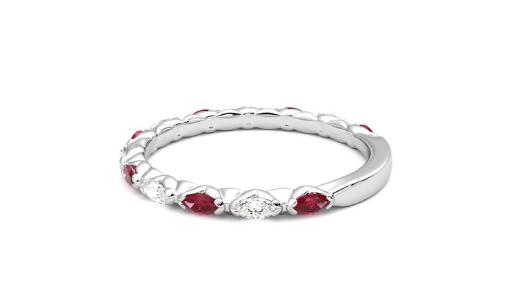 Taylor & Hart Laurel Wedding Ring 360 degree image 19