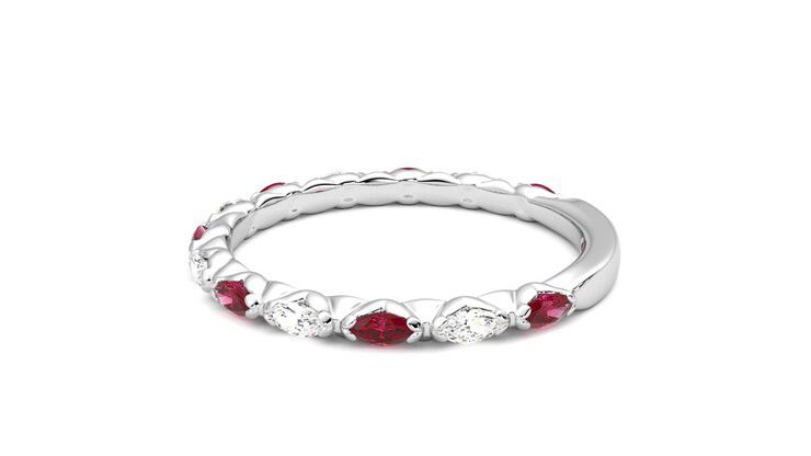 Taylor & Hart Laurel Wedding Ring 360 degree image 20