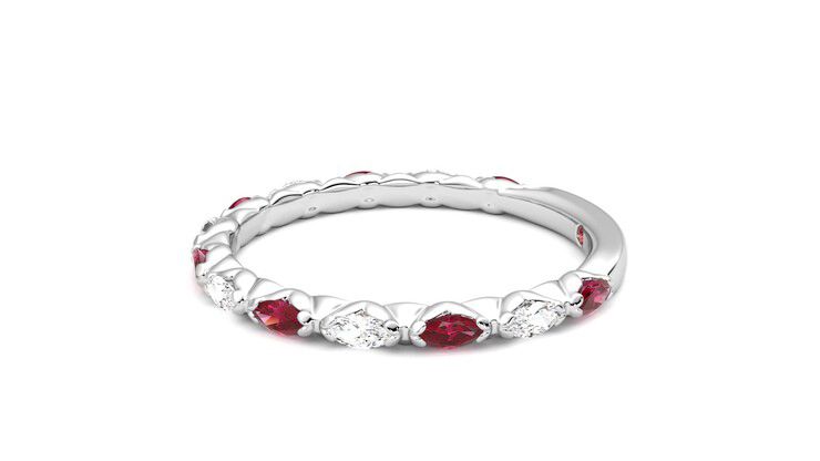 Taylor & Hart Laurel Wedding Ring 360 degree image 21