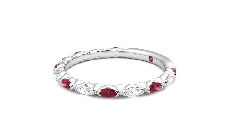 Taylor & Hart Laurel Wedding Ring 360 degree image 23