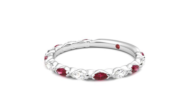 Taylor & Hart Laurel Wedding Ring 360 degree image 24