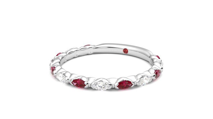 Taylor & Hart Laurel Wedding Ring 360 degree image 25
