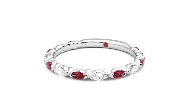 Taylor & Hart Laurel Wedding Ring 360 degree image 26