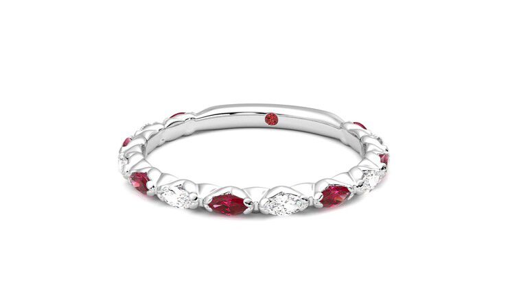 Taylor & Hart Laurel Wedding Ring 360 degree image 27