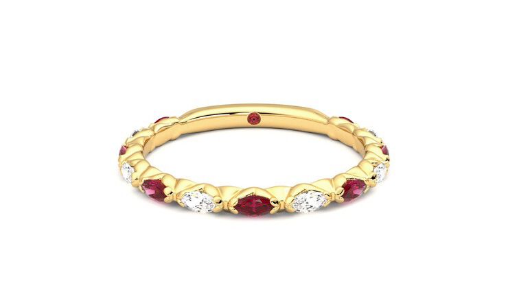 Taylor & Hart Laurel Wedding Ring 360 degree image 0