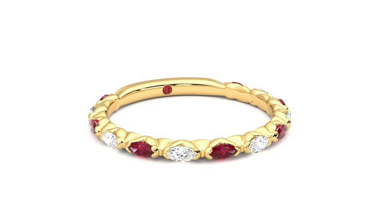 Taylor & Hart Laurel Wedding Ring 360 degree image 4