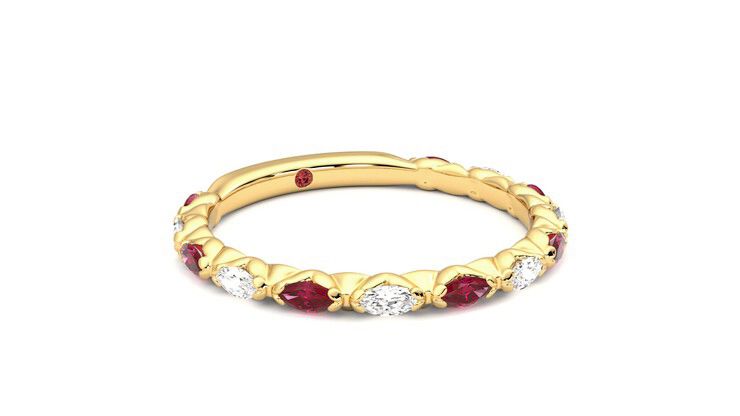 Taylor & Hart Laurel Wedding Ring 360 degree image 5
