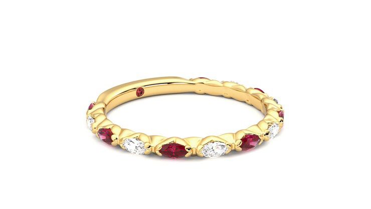 Taylor & Hart Laurel Wedding Ring 360 degree image 6