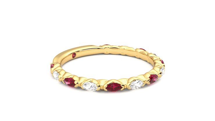 Taylor & Hart Laurel Wedding Ring 360 degree image 7