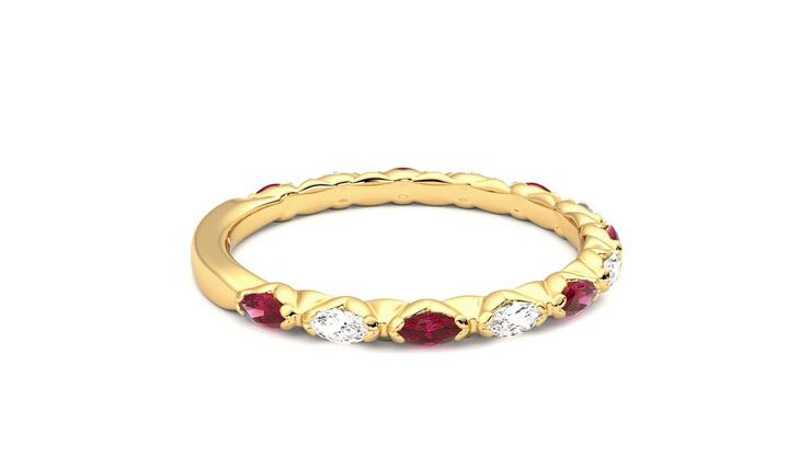 Taylor & Hart Laurel Wedding Ring 360 degree image 10