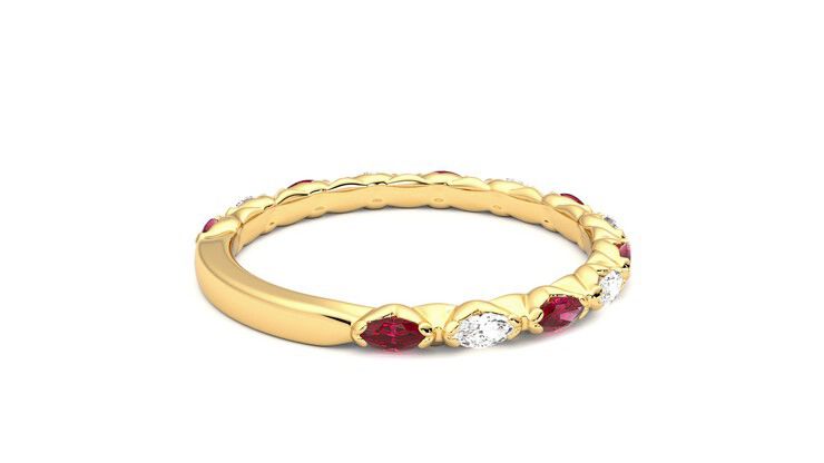 Taylor & Hart Laurel Wedding Ring 360 degree image 12