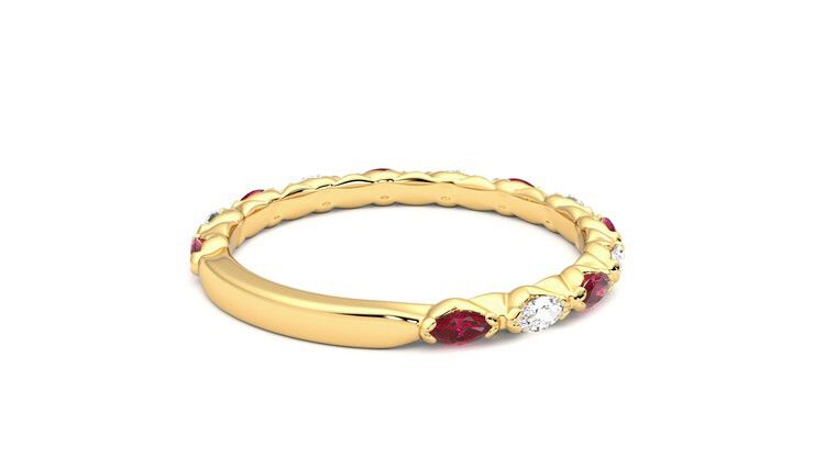 Taylor & Hart Laurel Wedding Ring 360 degree image 13