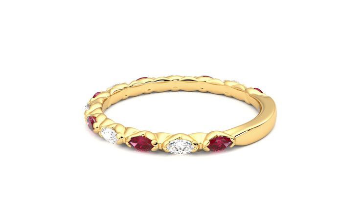 Taylor & Hart Laurel Wedding Ring 360 degree image 19