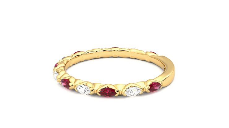 Taylor & Hart Laurel Wedding Ring 360 degree image 20
