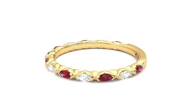 Taylor & Hart Laurel Wedding Ring 360 degree image 21