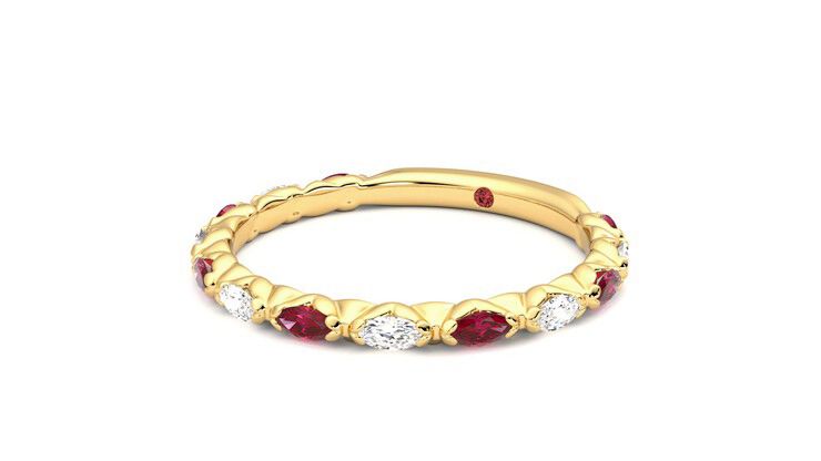 Taylor & Hart Laurel Wedding Ring 360 degree image 25